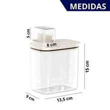 Acrylic Laundry Dispenser Organizer With Measuring Cup - Fabric Softener, Powder And Liquid Detergent, Stain Remover - Bleach - View 6