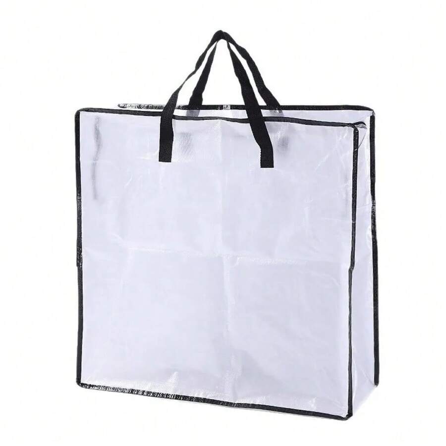 Large Capacity Christmas Storage Bag, Waterproof Reusable Ornament Storage Bag, Foldable Dustproof 2BUL - Transparent - View 1