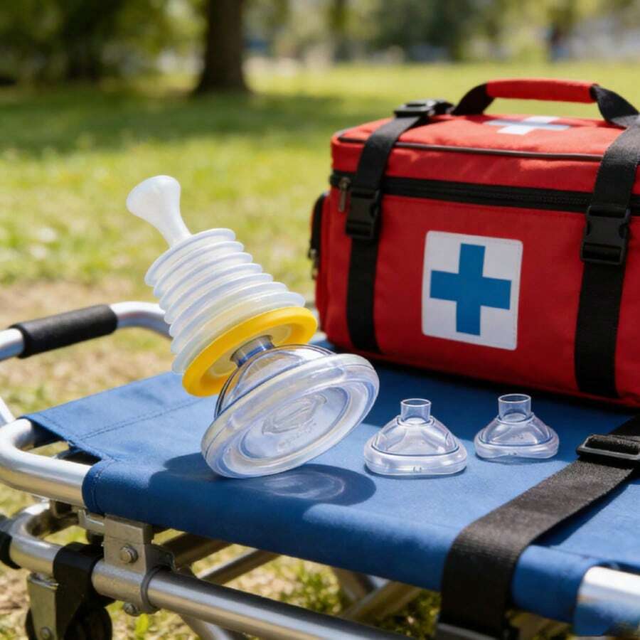 Choking Prevention Suffocation Rescue Suction Portable Airway Suction Device For Children And Adults, Travel Bags And Household Kits First Kits For Children And Adults, Portable Airway Suction Device - 黃色 - 查看 1