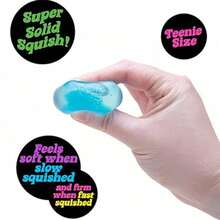 [Free Shiping]Multi-Purpose Fidget Squishy Cube: Anxiety Relief Stress Ball For Use In Classroom, Outdoor, And Corporate Environments, Desktop Decoration And Prize Solution - 藍色 - 查看 6