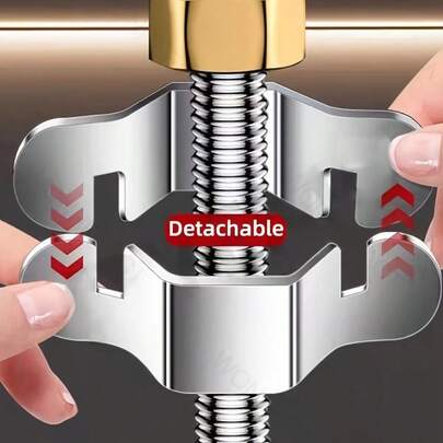 2件套可拆卸软管扳手，G1/2软管扳手，适用于水龙头维护、热水器波纹管六角软管、水龙头扳手。管道工具，供暖维护，可重复使用扳手，设计紧凑，高品质扳手。