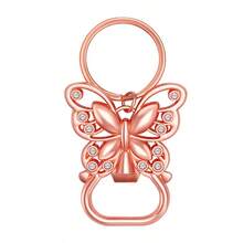 10pcs/Set Gold Butterfly Bottle Opener Keychain, Includes Drawstring Bag, Thank You Card, Jute Rope, Suitable For Wedding, Party Favors, Bridal Shower, Birthday, Commemorative Gifts, Wedding Guest Favors, Valentine's Day Gifts - Multicolor - View 9