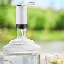FUTUREM Smart Multi-Speed Foldable Mini Electric Water Pump, Automatic Rechargeable Portable Type-C Water Dispenser - Black and White - View 7