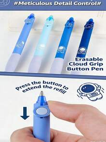 Bút bi có thể xóa, Bút bi mực nước, Có thể xóa, Bút bi có tẩy, Bút có thể xóa, Văn phòng phẩm, Bút gel có thể xóa, Bút bi có thể xóa (Màu đen) - Nhiều màu - Xem 8