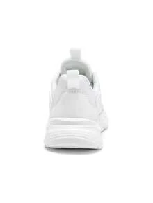 Spring/Summer Breathable Sports Shoes For Teenagers, Versatile Rotary Buckle Mesh Black Casual Sneakers For School & Outdoor Running - White - View 8
