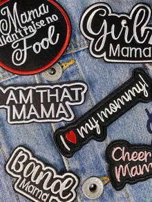 Bộ 3/6 miếng vá thêu chữ MAMA tiếng Anh dành cho Ngày của Mẹ, miếng vá polyester hoạt hình dễ thương, phụ kiện may vá, miếng vá vải, nhãn dán thêu cá nhân hóa cho mũ, quà tặng cho mẹ, miếng vá tên thêu tùy chỉnh, đầy màu sắc, vui nhộn, độc đáo, dành cho bạn trai, bạn gái, trường học, văn phòng, quà tặng giáo viên, đồng nghiệp, áo khoác, mũ lưỡi trai, quần jean, áo sơ mi, áo jacket, ba lô. - Nhiều màu - Xem 3