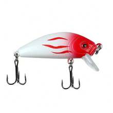 5pcs/1pc Professional Grade Solid White Sinking Minnow Lures, Lure Set, Designed Specifically For Bass And Trout, Suitable For Freshwater And Saltwater - Multicolor - View 7