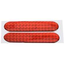 2张反光车门安全警示贴纸 - 高可见度防碰撞警示贴纸，耐候防水乙烯基材质，保护车辆 - A - 查看 8