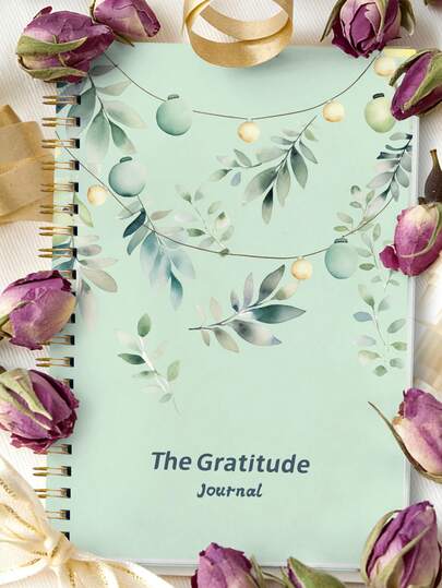 Trees 2026 farbenfroher Dankbarkeits-Tagebuch-Notizblock 5 Minuten, einfaches undatiertes tägliches Dankbarkeits-Tagebuch für Glück, Achtsamkeit & Affirmation, + farbiger Index-Aufkleber, für Büro und Zuhause, Geschenke für Freunde und Familie