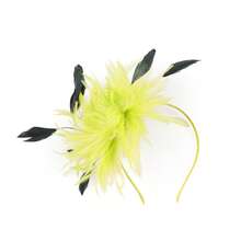 1920s Women Fascinator Feather Headband,Kentucky Headpiece Tea Party Flower Cocktail Wedding Derby Hat - A - View 10