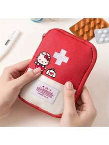 SANRIO Bộ sơ cứu di động Hello Kitty - Bộ dụng cụ y tế màu đỏ và trắng, có thiết kế hình chữ thập và nhân vật hoạt hình, thích hợp cho du lịch, văn phòng, nhà cửa và sử dụng ngoài trời. Vật dụng thiết yếu khi đi du lịch | Phụ kiện vui nhộn | Khóa kéo. Bộ sơ cứu này là món quà hoàn hảo cho Giáng sinh, Lễ Tạ ơn, Halloween, sinh nhật và là món quà lý tưởng cho gia đình và bạn bè. - Nhiều màu - Xem 11