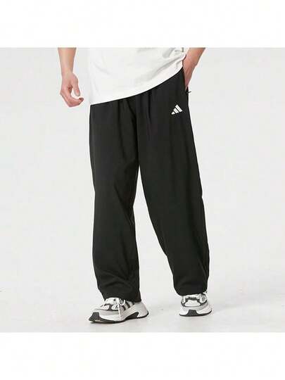 Adidas男款褲子2026春季新款運動休閒簡約造型舒適長褲KF1062