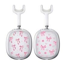 1pc Butterfly & Cherry Blossom Printed Transparent Soft TPU Protective Case Compatible With Apple Max Headphones - Multicolor - View 4