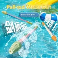 1pc Pull-Out Water Gun - Perfect Gift - Birthday Gift - Valentine's Day Gift - Gift - Collectible - Multicolor - View 4