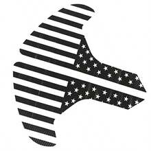 American Flag Decals Side Fender Vinyl USA Flag Stirs Exterior Accories Compatible With   2018-2025 JL JLU And 2020-2025  JT Carbon Fiber - 霧面黑 - 查看 2