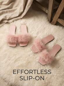1 Đôi dép xăng đan đế bằng nữ màu hồng nhạt trang trí lông vũ, quai lông giả mềm mại, mũi vuông, kiểu dáng slip-on, chống trượt, nhẹ nhàng, thoải mái, thích hợp đi trong nhà và ngoài trời. Dép xăng đan đế bằng điểm nhấn lông vũ thanh lịch, phù hợp cho mùa hè, đi biển, dự tiệc bể bơi, mặc hàng ngày, đi nghỉ mát, làm quà tặng cô dâu. Thời trang và sang trọng, phối hoàn hảo với váy, chân váy và trang phục lãng mạn, thêm nét dịu dàng, ngọt ngào và sang trọng cho diện mạo của bạn. - Bụi hồng - Xem 8
