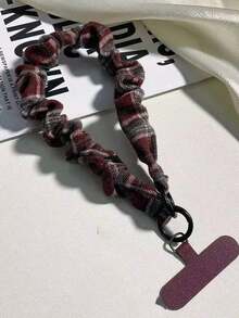 1条INS风图案手机挂绳，弹性绳，可爱女生腕带，防丢CCD钥匙扣吊坠 - 彩色 - 查看 6