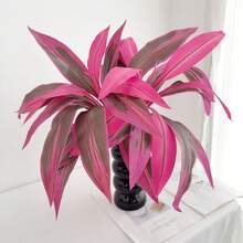 1 cây dương xỉ Boston tím lớn nhân tạo màu xanh lá cây, thích hợp cho trong nhà/ngoài trời, sân, vườn, hiên nhà, đám cưới, khách sạn, phòng khách - Nhiều màu - Xem 10