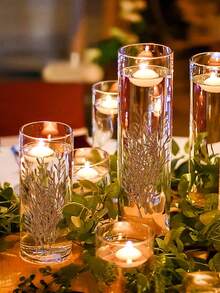 10/30/50 bông hoa giả màu vàng kim, thích hợp để trang trí trung tâm nến nổi, dùng làm vật trang trí bình hoa mini 15cm, phù hợp cho đám cưới, bàn ăn, tiệc tùng, trang trí nhà cửa, nhà hàng. - 1 bộ - Xem 10