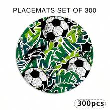 Un set complet de suporturi de masă pentru Cupa Mondială, cu modele de fotbal, atletism și victorie, potrivite pentru utilizare primăvara, vara, toamna și iarna. Adoptă un design multicolor și este țesut din fibră 100% poliester. - Multicolor - Vizualizare 20