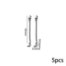 5pcs/Pack Stainless Steel Lobster Clasp With Extended Chain, Sun, Moon, Heart, Faux Pearl Pendant DIY Jewelry Accessories - Multicolor (5 Pieces) - View 15