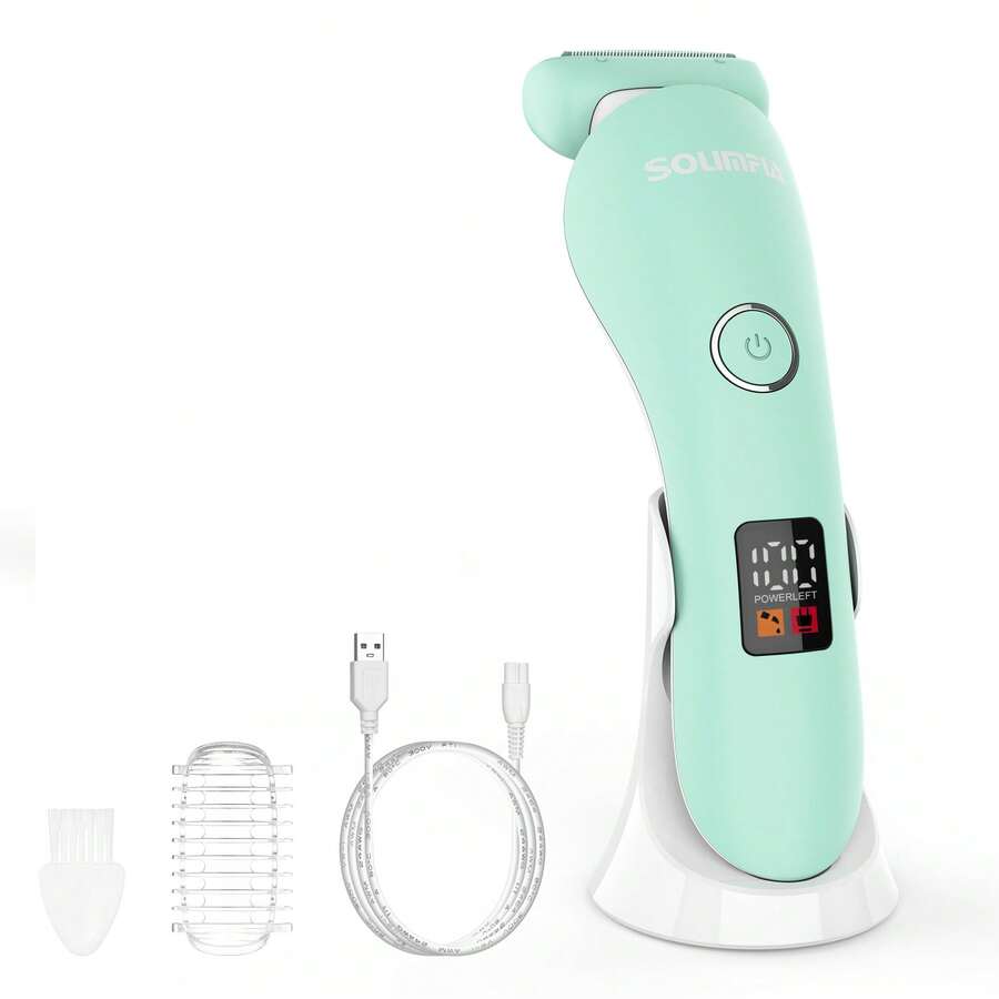 1 máy cạo râu điện dành cho nữ, thiết bị triệt lông toàn thân vùng nách và vùng kín, dụng cụ triệt lông dùng tại nhà. - Xem 1