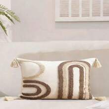Vỏ gối trang trí vuông sang trọng phong cách Bohemian cho ghế sofa/phòng ngủ. - Màu nâu - Xem 7