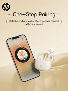 HP H10J Wireless Headphones | Bluetooth 5.4 | IPX4 Waterproof | 30 Hours Playtime | Built-In Microphone | With Charging Case - View 6