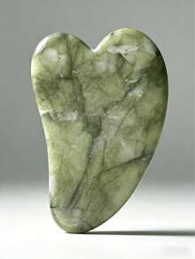 Bộ 1/3 món con lăn ngọc và dụng cụ cạo Gua Sha, con lăn massage mặt kèm dụng cụ cạo Gua Sha, máy massage đá ngọc giúp chống lão hóa, làm thon gọn và săn chắc da, trẻ hóa da mặt và cổ, xóa nếp nhăn và bọng mắt. Dụng cụ cạo Gua Sha bằng thép không gỉ. - Nhiều màu - View 9