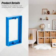 4Pcs 1/2Inch Single Gang Outlet Box Extender,Electrical Outlet Extender Receptacle Extender Outlet Extension Box Black - Multicolor - View 6