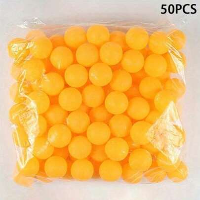 5/10/20/50 piezas Pelotas de ping pong de 40mm de material PP mate amarillo y blanco, resistentes al óxido para práctica y recreación de adultos