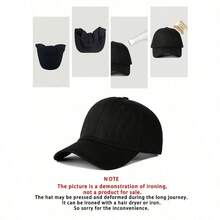 1pc Distressed Criss-Cross Ponytail Mesh Baseball Cap, Adjustable Outdoor Sun Protection Casual Hat, Suitable For Spring/Autumn, Travel, Beach, Y2K Style For Youth - D - 查看 9