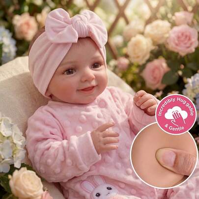  DREAMYDOLLY Reborn Babies Dolls Sunny 17 Inch Realistic Newborn Girls Lifelike Real Baby Open Eye Softness Cloth Body That Look Cute Toddler Realistic Babies,,Reborn Baby ,Kids Toy,Realistic,Lifelike Baby Dolls,Toys ,Doll Toys  Christmas Decoration Christmas Gift