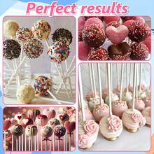 4 Packs Cake Pop Mold Set | 3D Printed Sphere, Heart, And Round Cupcake Molds With Squeezer - Mini Cakes For Home Baking, Birthday, Wedding Desserts, Plastic Material - Multicolor - View 7