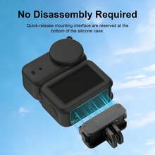 适用于 Osmo Nano PULUZ 传输模块、镜头和机身的 3 合 1 硅胶保护套（黑色） - 查看 6