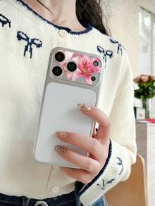 Fresh Floral Camera Lens Film, Suitable For IPhone 17 Pro Max, Lily, Tulip, Cherry Blossom, Hibiscus Print, Lens Protector Sticker - Clear - View 4