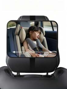 Espejo retrovisor para bebé en el coche, espejo de para asiento de niño orientado hacia atrás, rotación de 360°, a prueba de roturas, vista amplia, aprobado en pruebas de colisión y certificación, adecuado para madres y amigos que usan asientos de niño orientados hacia atrás - Multicolor - Ver 4