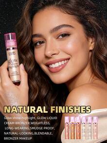 USHAS 多用途高光液，面部及身体提亮液，修容提亮三效合一，轻盈不卡粉，打造透亮光泽，全身均可使用 - #05 - 查看 2