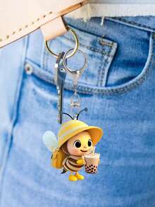 [2D Flat] Mặt dây chuyền hình ong và tôm hùm bằng acrylic, đa chức năng dùng làm móc chìa khóa xe hơi, phụ kiện ba lô nam nữ, đồ trang trí nhà cửa, quà tặng cho người yêu thú cưng, quà tặng lý tưởng cho các dịp lễ, quà sinh nhật cho gia đình và bạn bè, ngày Valentine, mùa cưới, quà lưu niệm, quà tặng cho phù dâu. - Nhiều màu - Xem 7