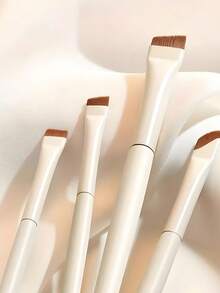 Bộ cọ kẻ lông mày chuyên nghiệp 1/3/7/9 món, cọ kẻ mắt hình lưỡi liềm màu trắng, cọ lông nylon, cọ trang điểm góc cạnh, cọ trang điểm góc cạnh chính xác, dụng cụ trang điểm dành cho nữ, bộ cọ trang điểm - Nhiều màu - Xem 7