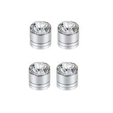 2个/24个水钻磁性头纱坠，新娘头纱坠，女士婚礼磁性钻石坠 - 銀色 - 查看 13