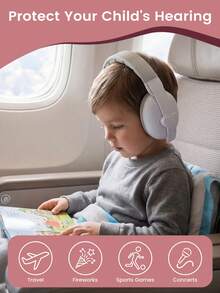 1 pieza Auriculares con cancelación de ruido para niños, orejeras de protección auditiva para bebés con reducción de ruido para bebés de 0 a 3 años, niños pequeños, bebés - Multicolor - Ver 5