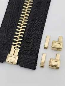 5pcs Metal Zipper Pulls, Suitable For Clothing & Jackets, High Quality Smooth Zippers, Can Be Used For Repair And Color Matching, Multiple Colors Available - Multicolor - View 7