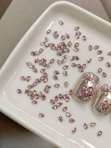 Rhinestone Nail Art Decorations, Luxury Sparkling Teardrop Shape, Handmade Zirconia, Nail Accessories, Rhinestone Decoration Kit Nails Nail Charms - Multicolor - View 10