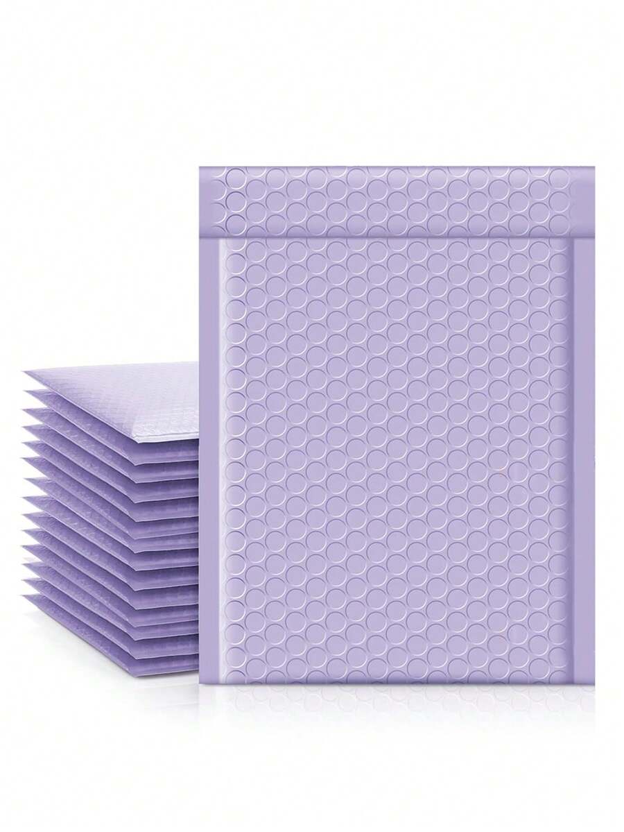 20个紫色气泡信封袋，带衬垫气泡信封，紫色自粘气泡袋，适用于小型企业，信封运输，包装袋，带衬垫信封，邮寄信封，运输用品，适用于书籍、衣物、包裹、单件物品递送，小型企业包装，气泡信封，带衬垫信封，加厚透明气泡袋，泡沫气泡内衬。 - 淡紫色 - 查看 1