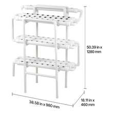 Hydroponics Growing System Kit, 3-Tier 90 Sites UPVC Pipe Hydroponic Grow Kit With Timed Irrigation, Sun & Light Blocking Pipes, Indoor Home Garden Vegetable Planting Grow Kits For Fruit Herb - 3 Layers, 90 Holes, Black and White - View 10