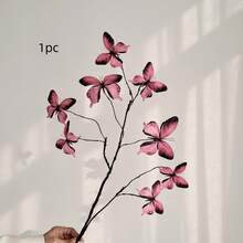 1/3pcs Artificial Butterfly Flower Branches, High-End Tabletop Floral Decor, Suitable For Living Room Vase, Luxury Restaurant, Elegant Home, Floral Arrangement, Mother's Day, Easter, Home, Kitchen, Wedding, Party Decoration, Gift Packaging, Restaurant Centerpiece, Seasonal Decor, Dining Table Decoration, Home Wedding Decor - Multicolor - View 26