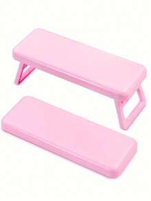 Foldable Plastic Nail Wrist Rest, 28*10.5cm Nail Salon Dedicated Wrist Support Bracket, Minimalist Style Tool Holder, Portable & Foldable - White - View 8