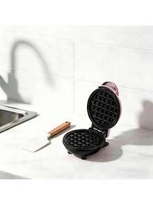 LEVIATECH 1pc Mini Household Waffle Maker, Bread Maker, Pancake Maker, Baking Cake & Sandwich Breakfast Machine - View 7