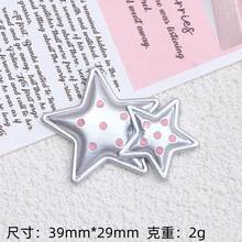 Resin Accessories For DIY Handmade Clog Shoe Charms, Cream Glue Hair Clips, Decorative Materials, Cartoon-Colored Butterflies - Bướm bạc hoạt hình - Xương cá - Xem 10